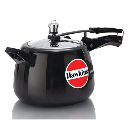 Hawkins Black - Anodized Aluminium Pressure Cooker, 3.5 Litres