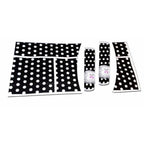 Grey Decorative Fridge Top Cover And 2 Fridge Handle Covers