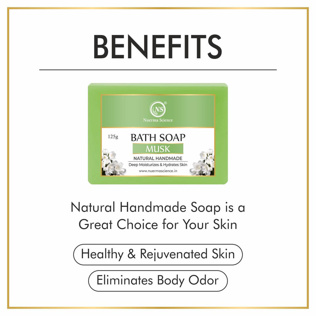 Nuerma Science Musk Bath Soap | Enveloping Fragrance for All-Day Freshness - Distacart