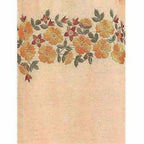 Chanderi Silk Unstitched Peach Color Dress Material - Distacart