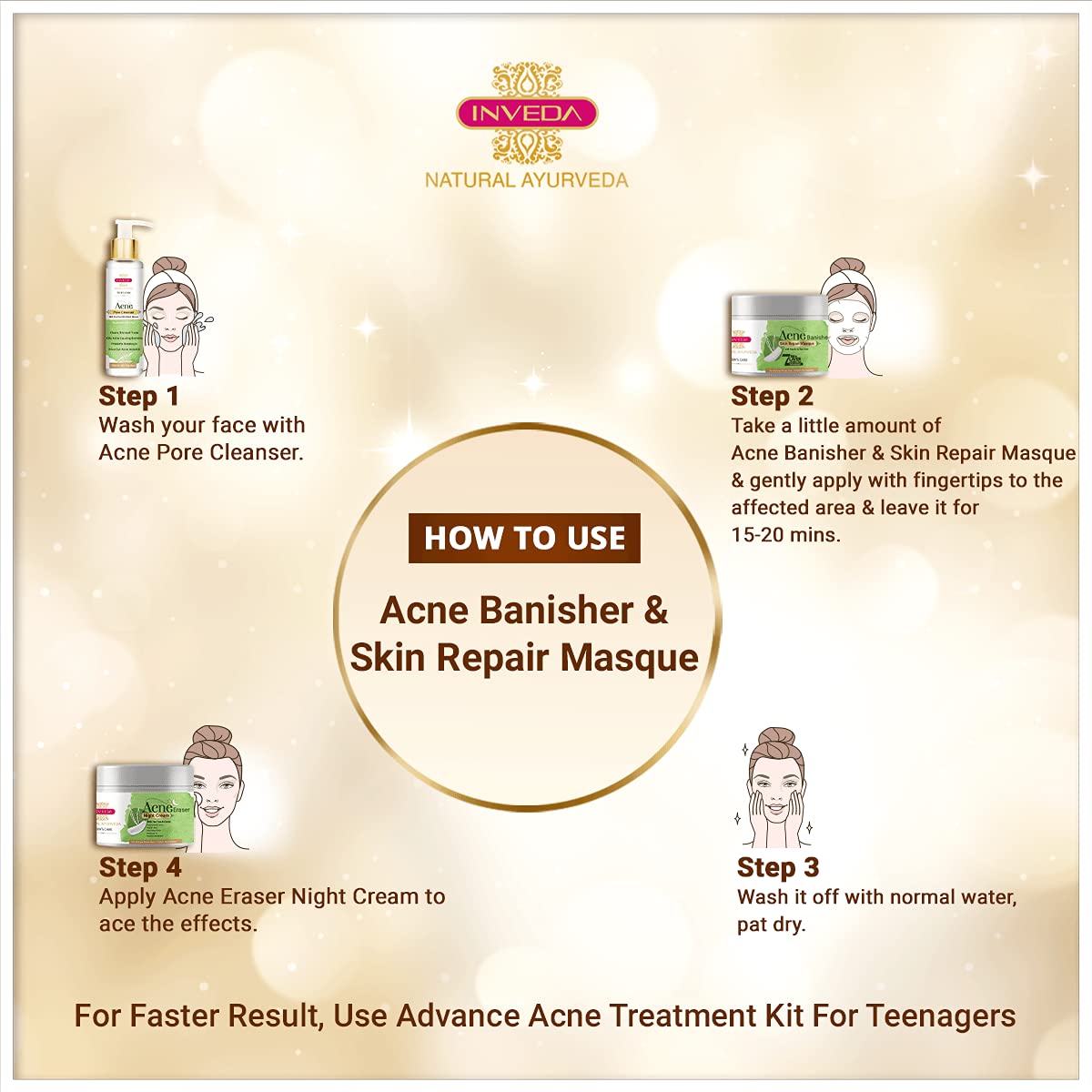 Inveda Acne Banisher & Skin Repair Masque