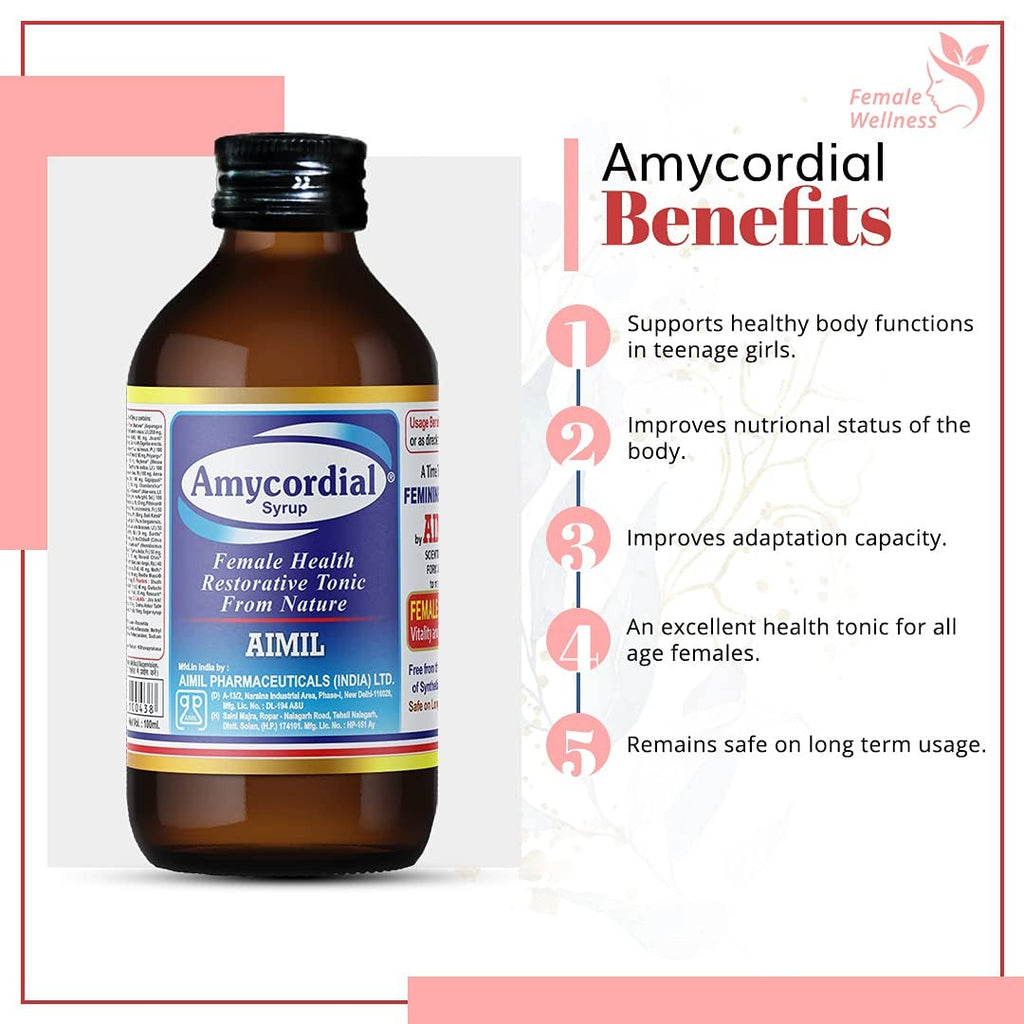 Aimil Ayurvedic Amycordial Syrup - Distacart