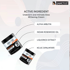 SANCTUS Underarm & Intimate Area Whitening Cream For Men - Distacart