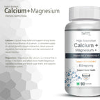 Vokin Biotech Calcium with Magnesium, Vitamin D3 & Vitamin K2- Mk-7 - Support Bone Health- 572mg