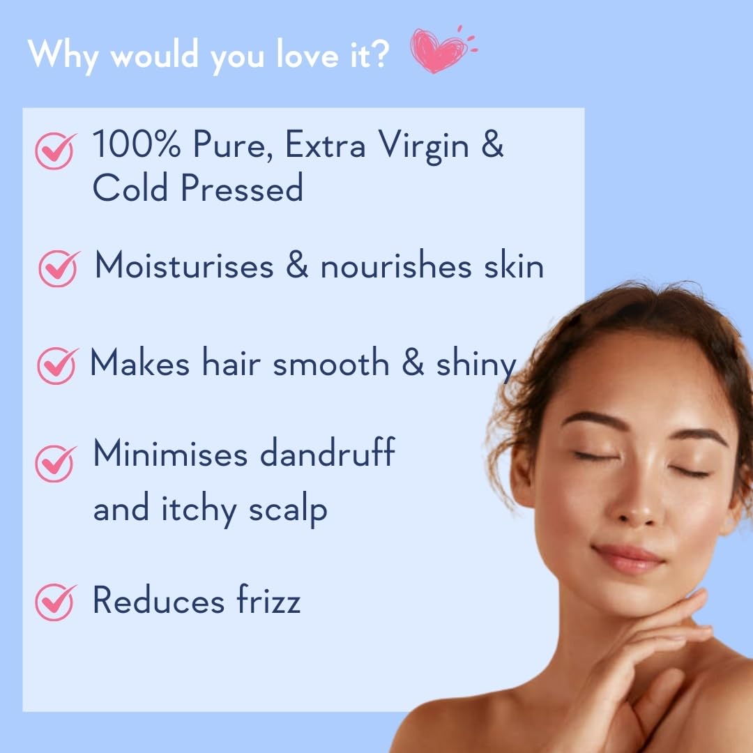 Wishcare Premium Cold Pressed Extra Virgin Coconut Oil