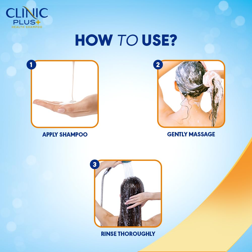 Clinic Plus Strength & Shine with Egg Protein Shampoo - Distacart