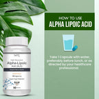 Vokin Biotech Alpha Lipoic Acid (ALA) 300 mg- Support Nerve Health & Sugar Metabolism)