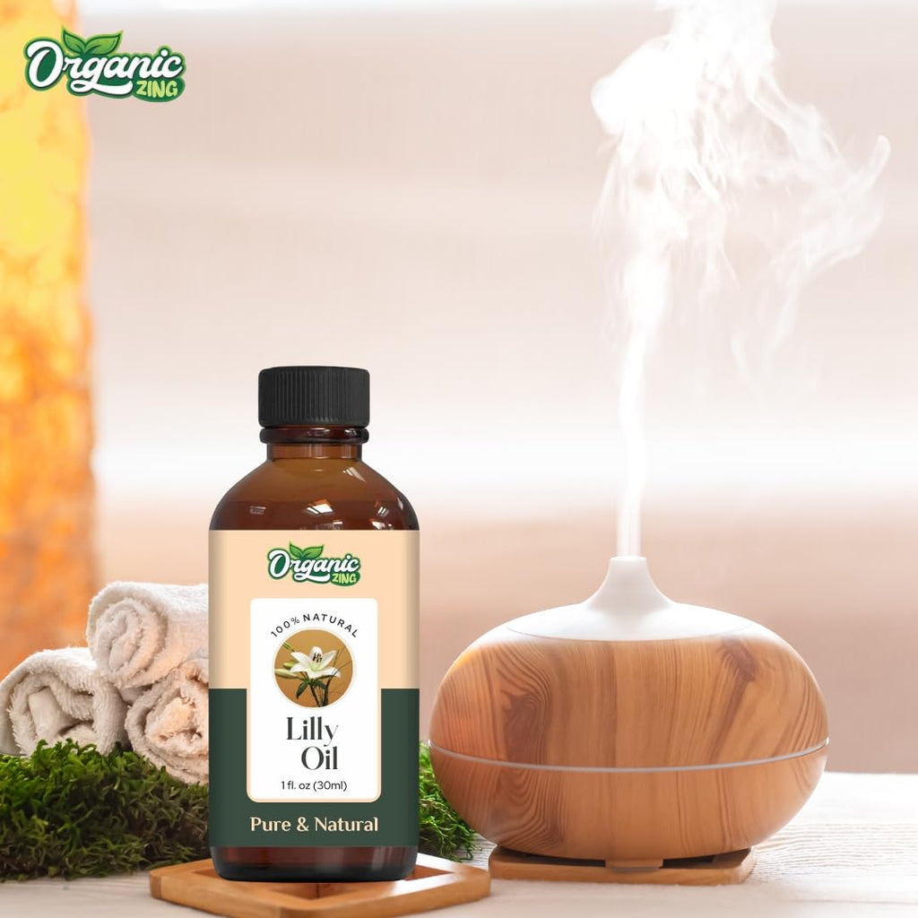Organic Zing Lily (Lilium Auratum) Oil | Pure & Natural Essential Oil for Skincare & Aroma & Diffusers