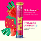 PLIX The Plant Fix Skin Hydration Combo - Hyaluronic Acid And Skin Glow Glutathione