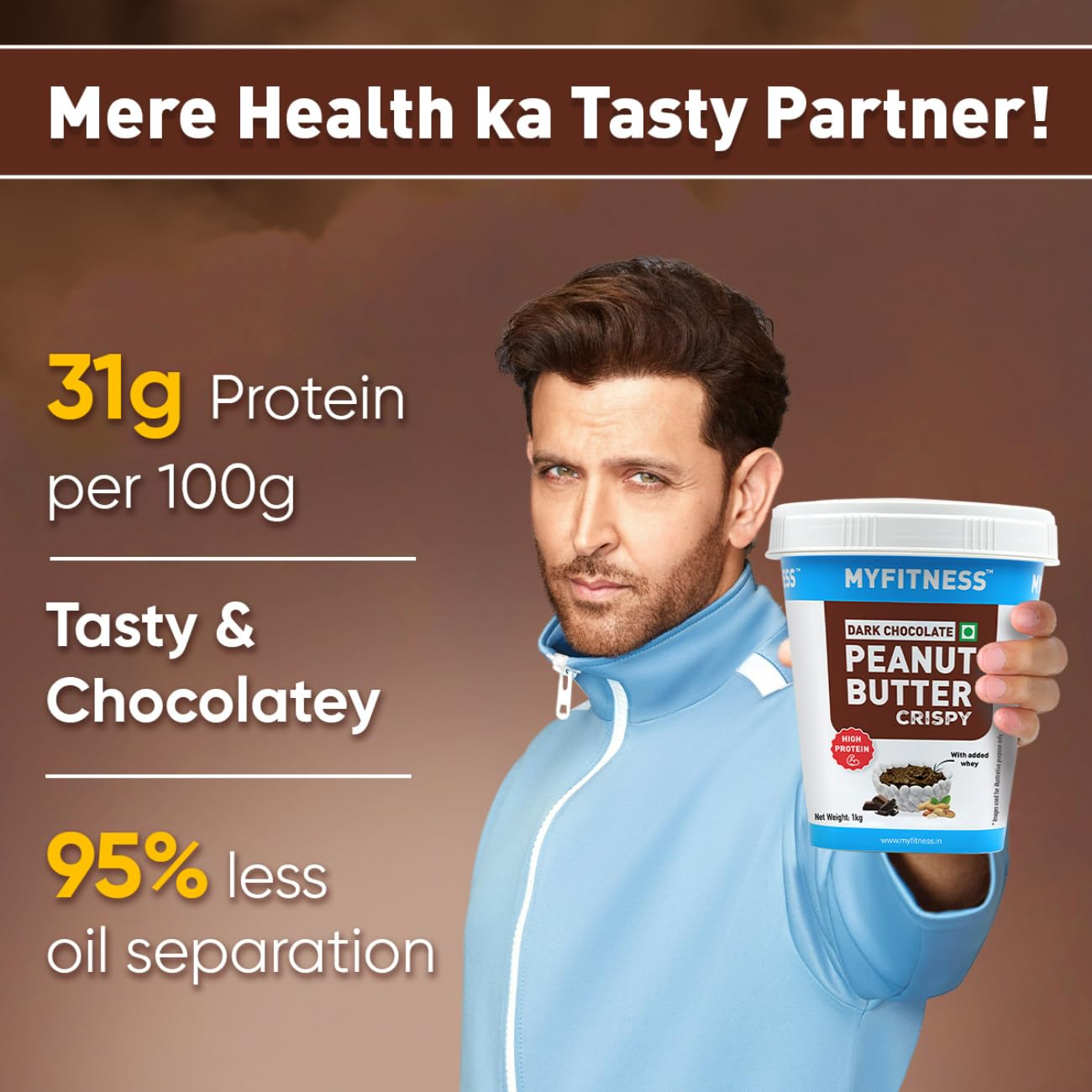 Myfitness High Protein Dark Chocolate Peanut Butter Crispy - Distacart