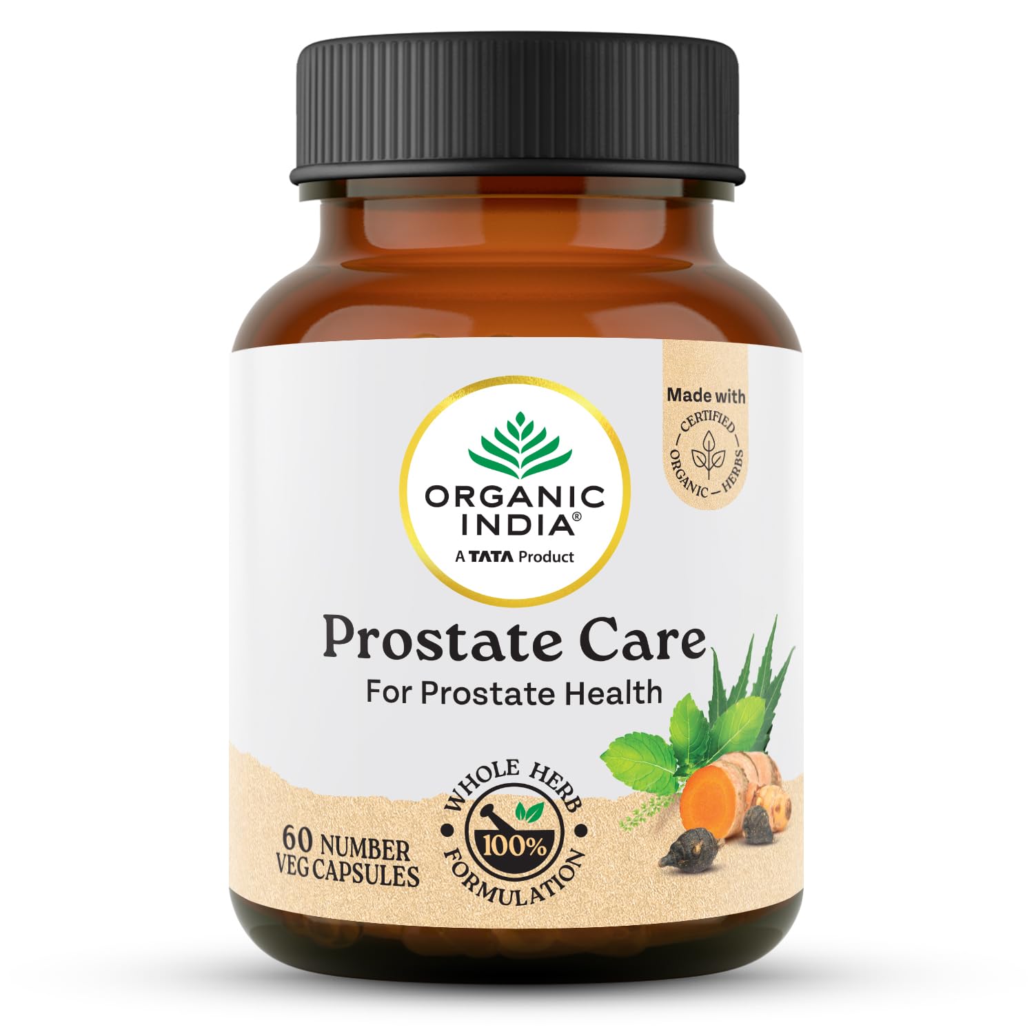 Organic India Prostate Care 60 Capsules - Distacart