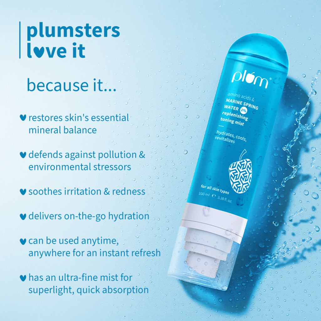 Plum 1% Marine Spring Water Replenishing Toning Mist