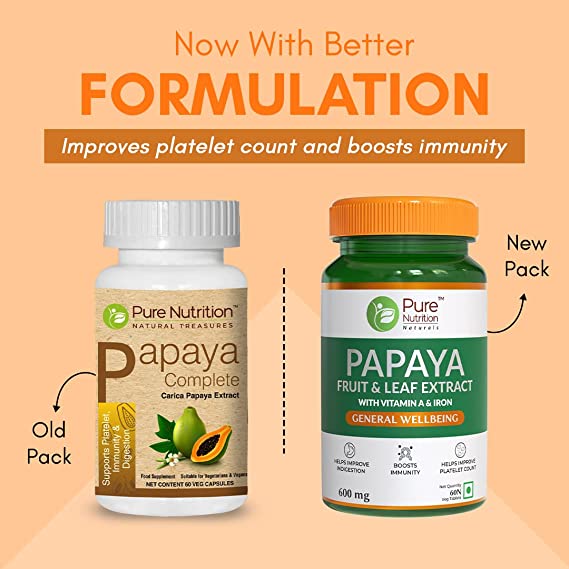 Pure Nutrition Papaya Complete Capsules - Distacart
