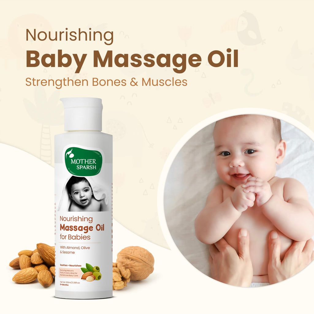 Mother Sparsh Gift Set for Babies, Combo of 5 Baby Skin Care Essentials (Sunshine Box)