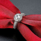 Crystal Royal Queen Sterling Silver Plated Ring - Distacart