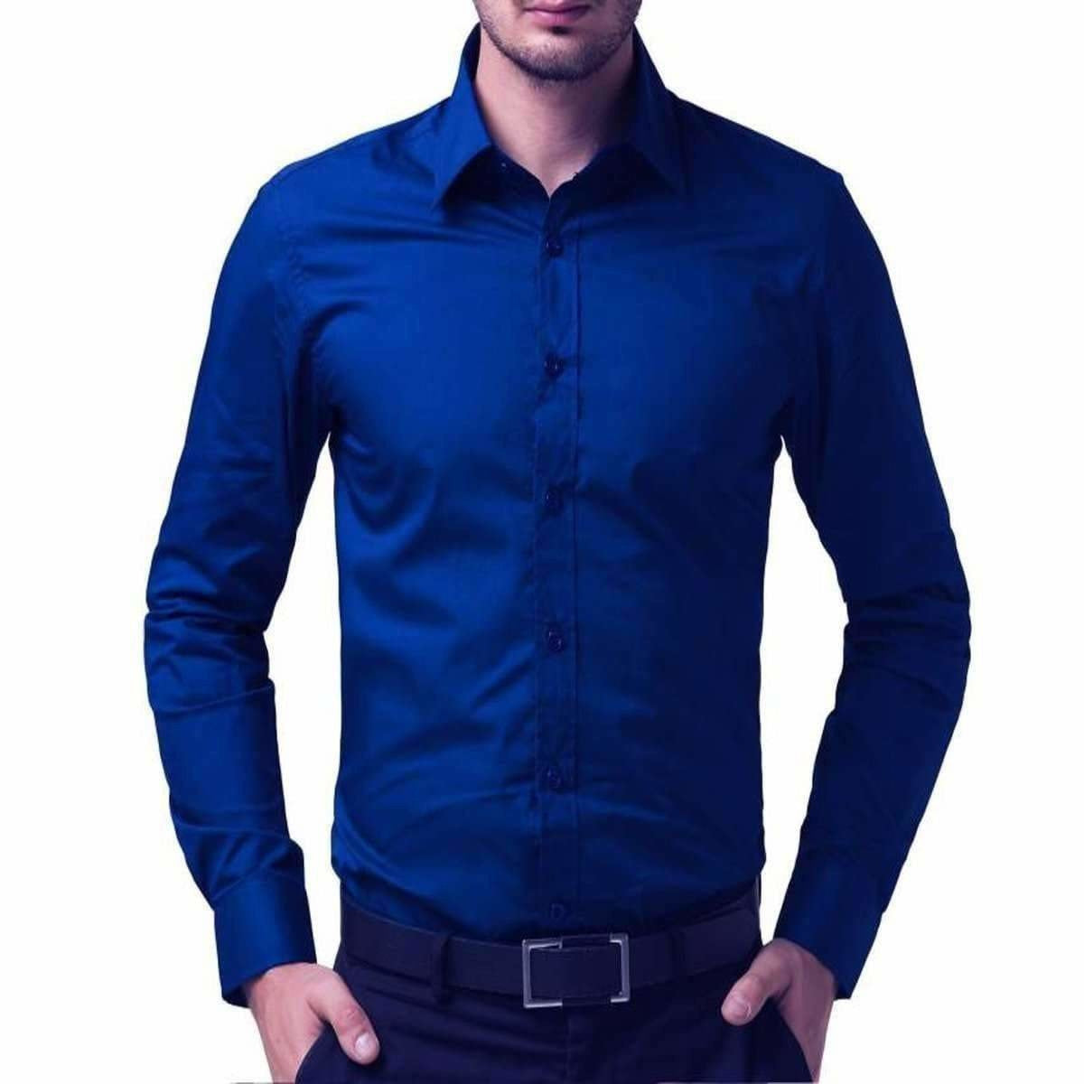Men's Cotton Solid Full Sleeve Shirts - Distacart