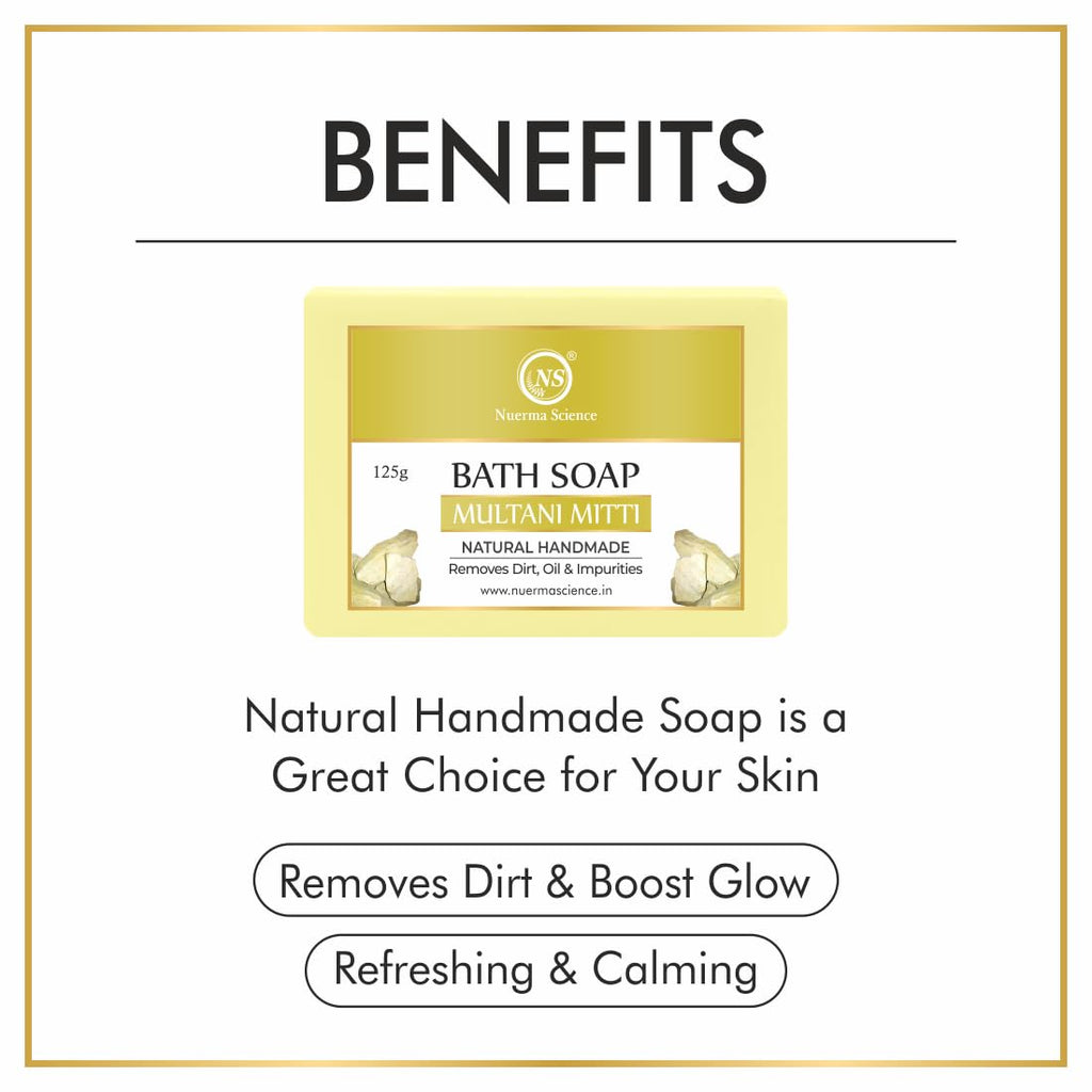 Nuerma Science Multani Mitti Bath Soap | Purifies & Detoxifies Skin - Distacart
