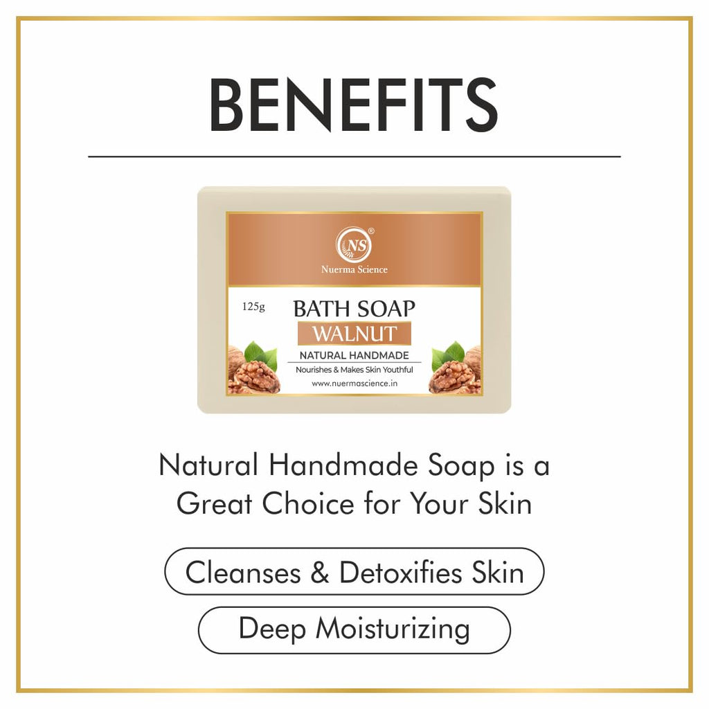 Nuerma Science Walnut Bath Soap | Nourishes & Makes Skin Youthful - Distacart