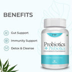 Vokin Biotech Probiotics+ Prebiotics Supplement 50 Billion Cfu For Women & Men With Prebiotics 150 mg | Probiotic Capsules For Digestion Support, Gut Health And Immunity