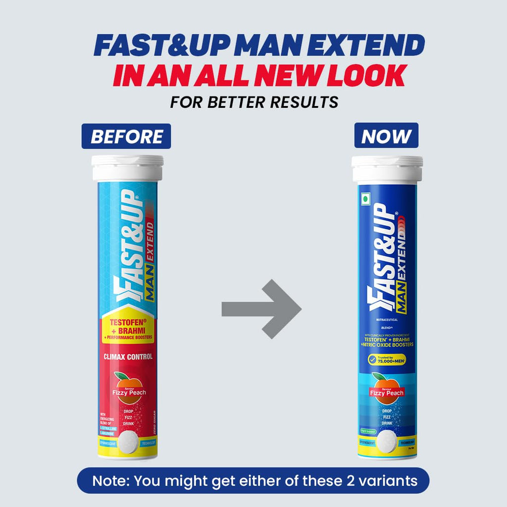 Fast&Up Man Extend Effervescent Tablets - Peach Flavor - Distacart