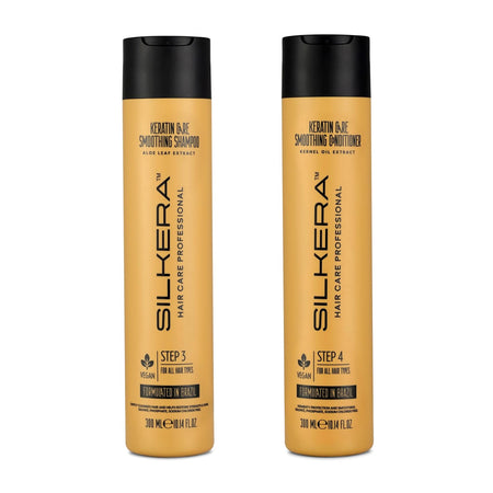 SILKERA Keratin Care Smoothing Conditioner & Shampoo Combo