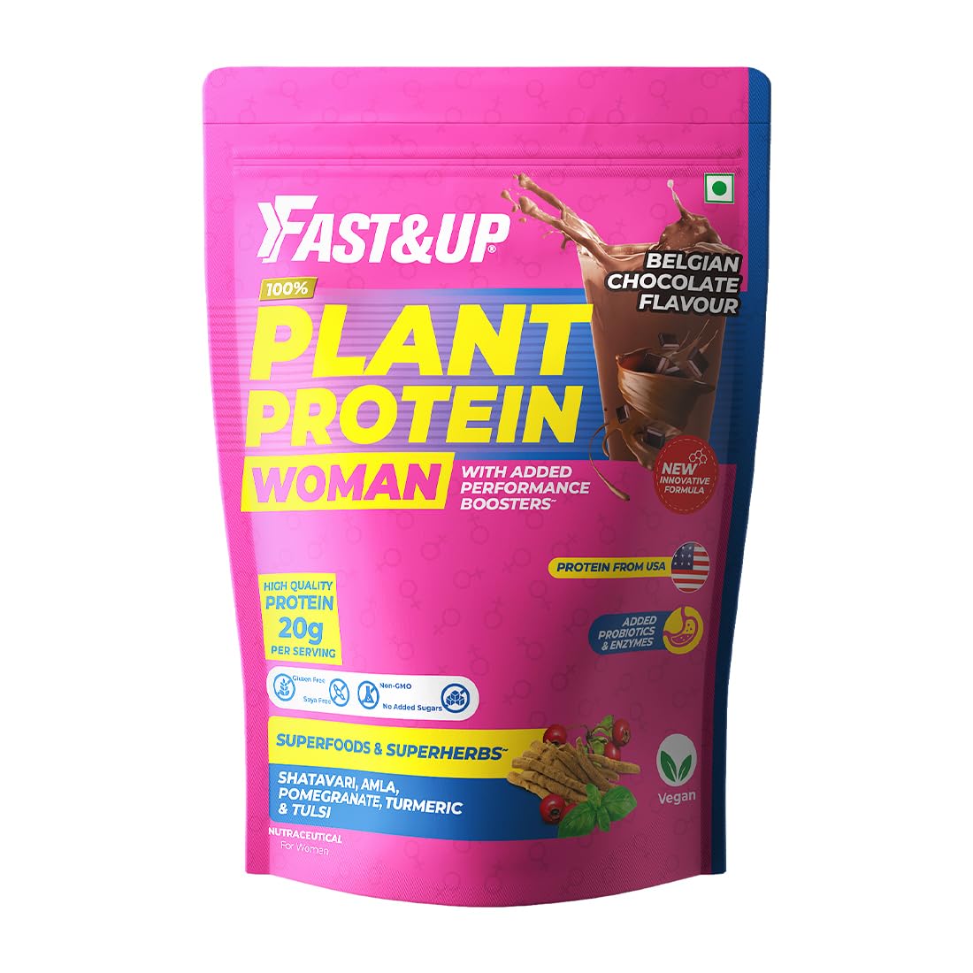 Fast&Up Plant Protein for Women with Superfoods & Superherbs