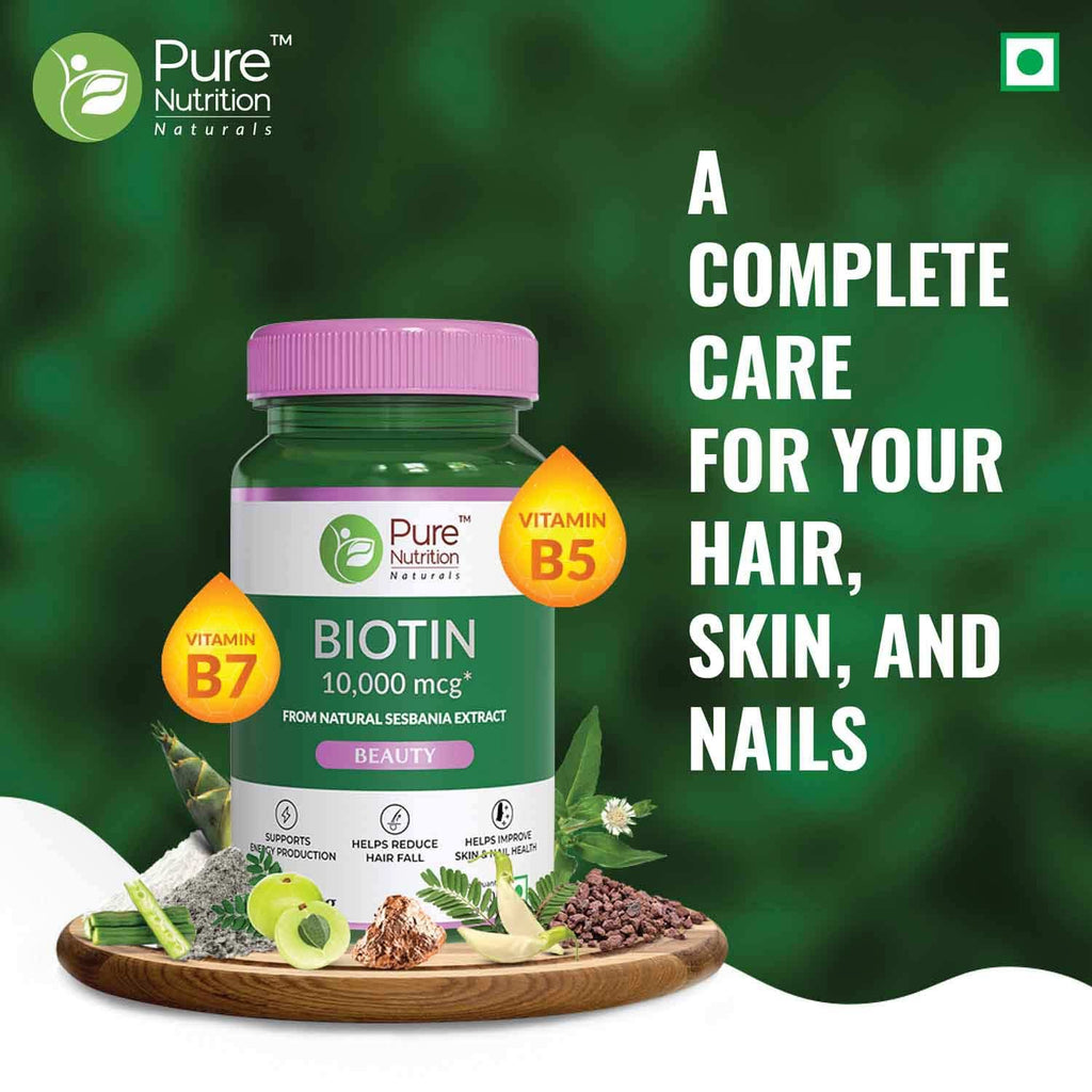 Pure Nutrition Biotin Plus Tablets - Distacart