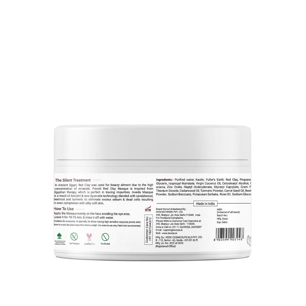 Inveda French Red Clay Masque