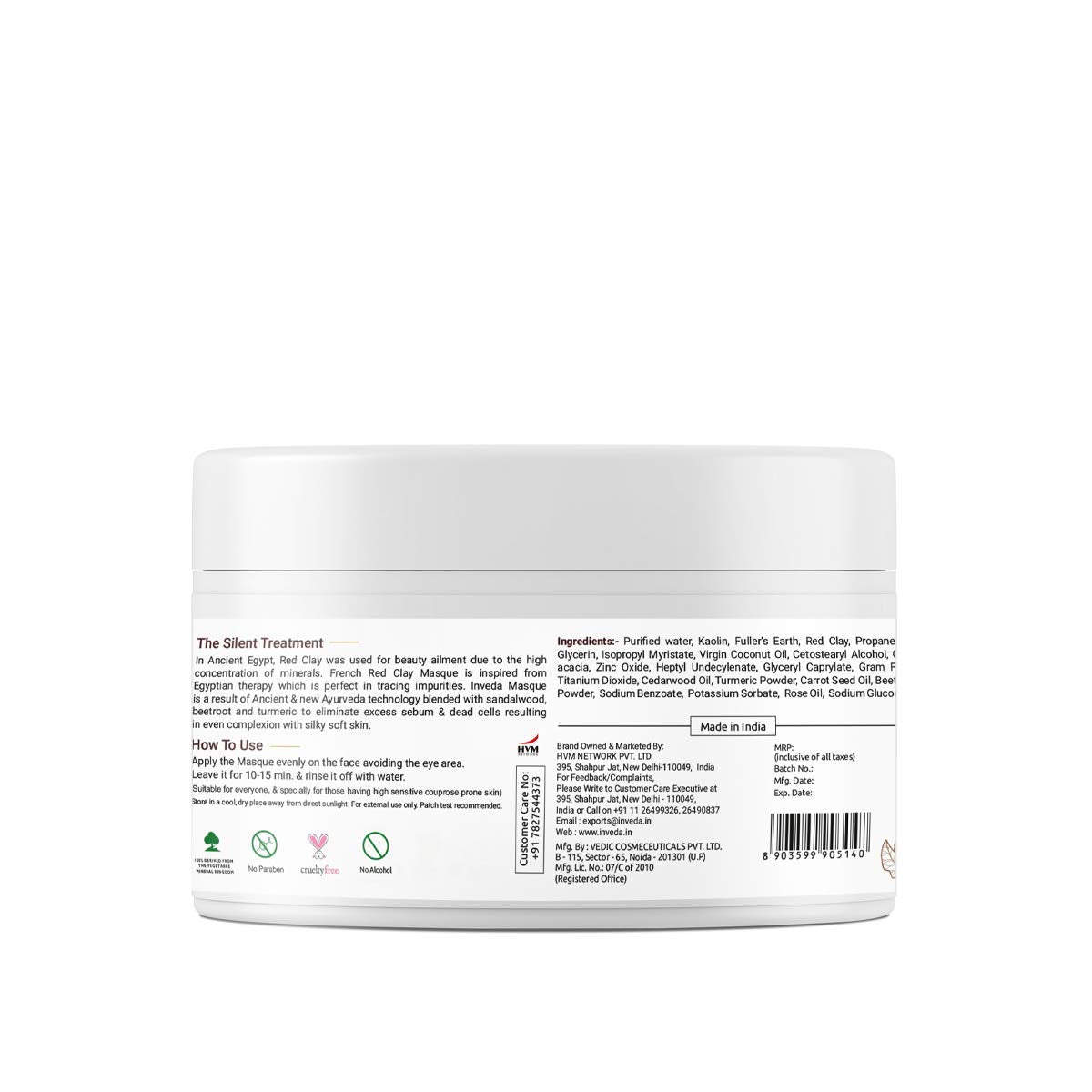 Inveda French Red Clay Masque