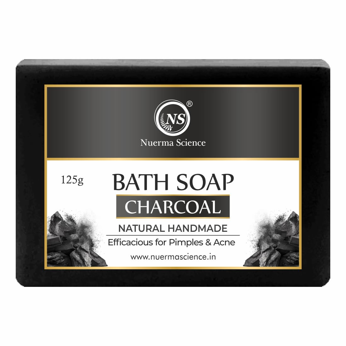 Nuerma Science Charcoal Bath Soap | Efficacious for Pimples & Acne - Distacart