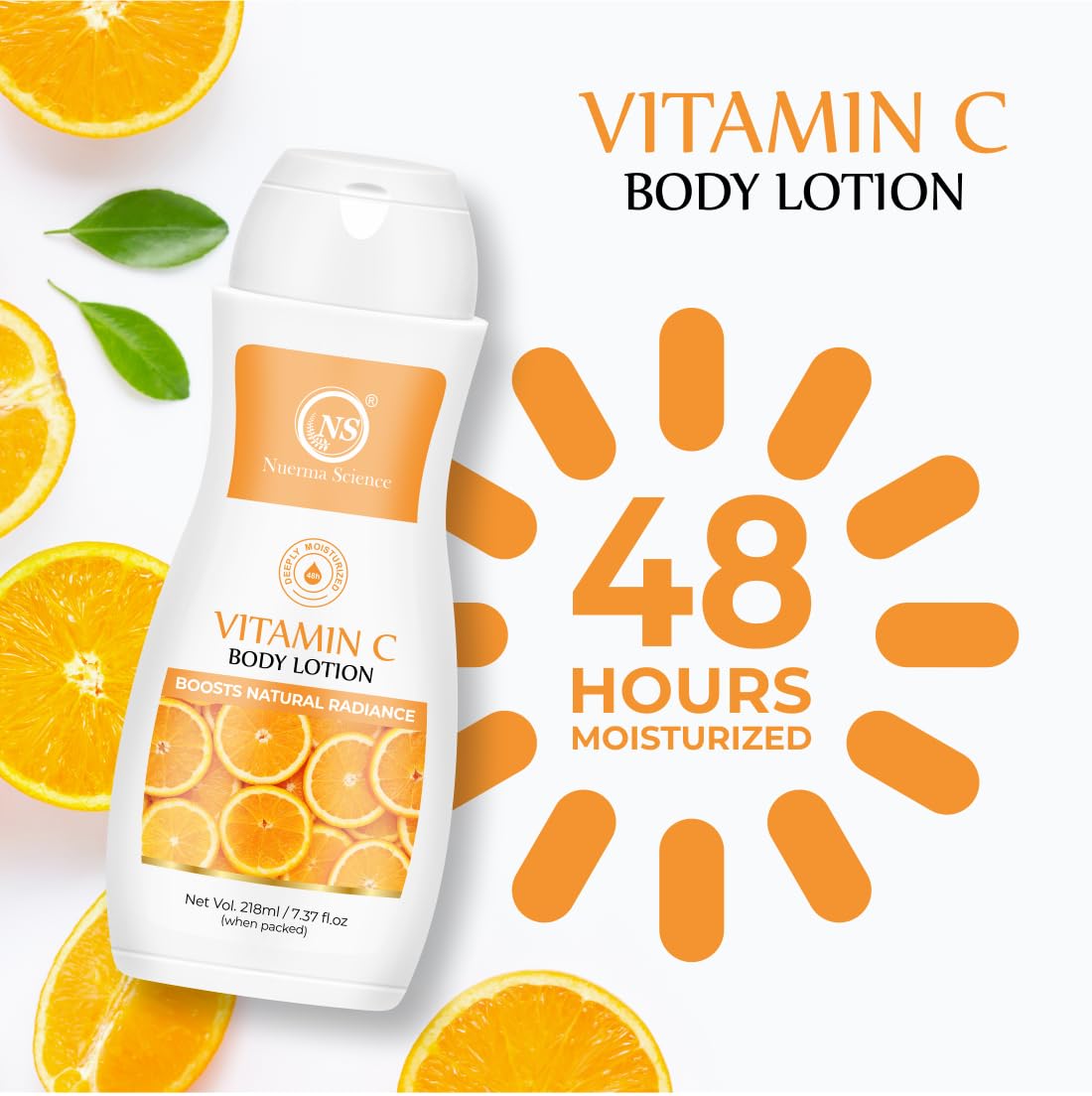 Nuerma Science Vitamin C Moisturizing Body Lotion | Deep Hydrating & Nourishing Body Lotion