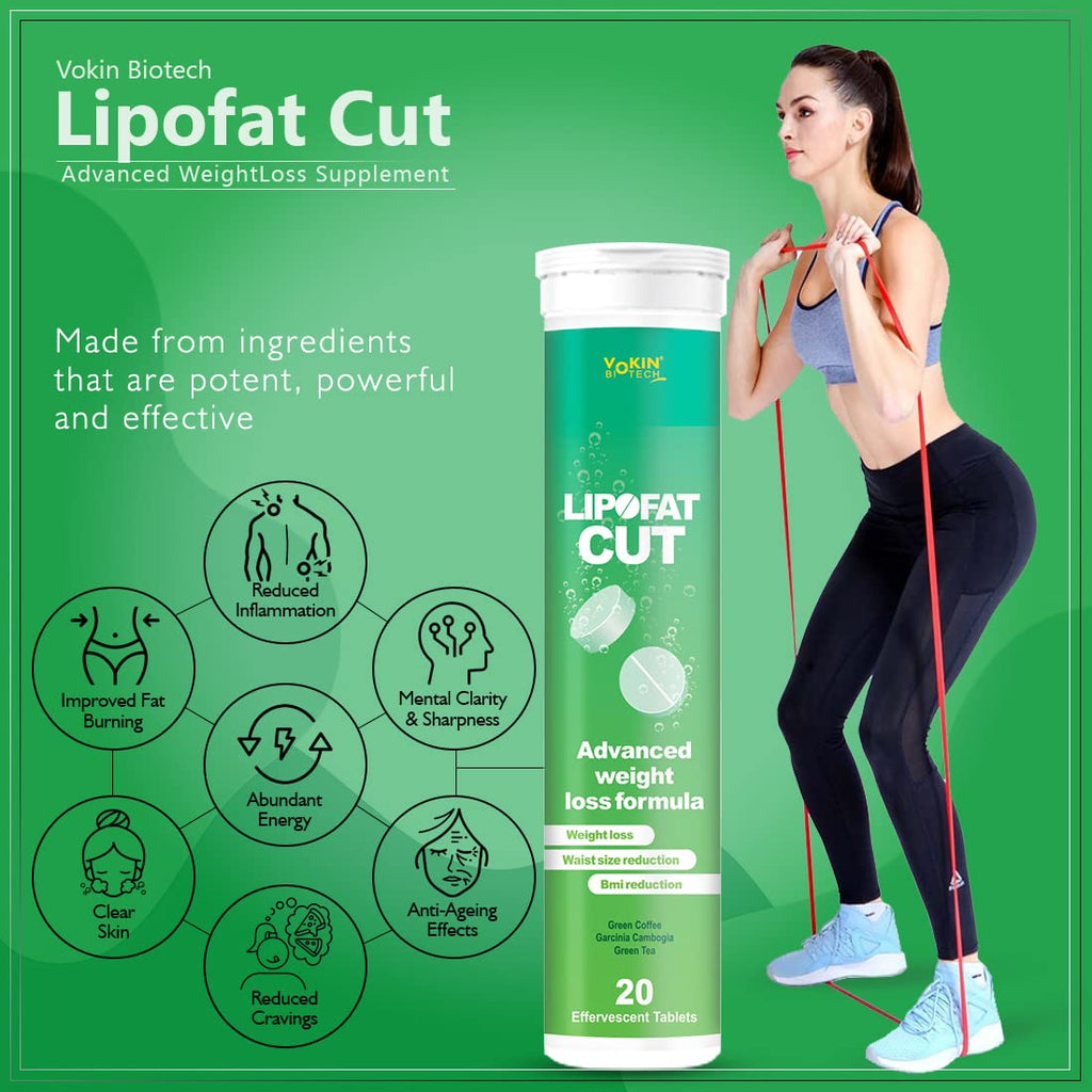 Vokin Biotech LipoFat cut Dietary Supplement Effervescent Water Soluble Tablets