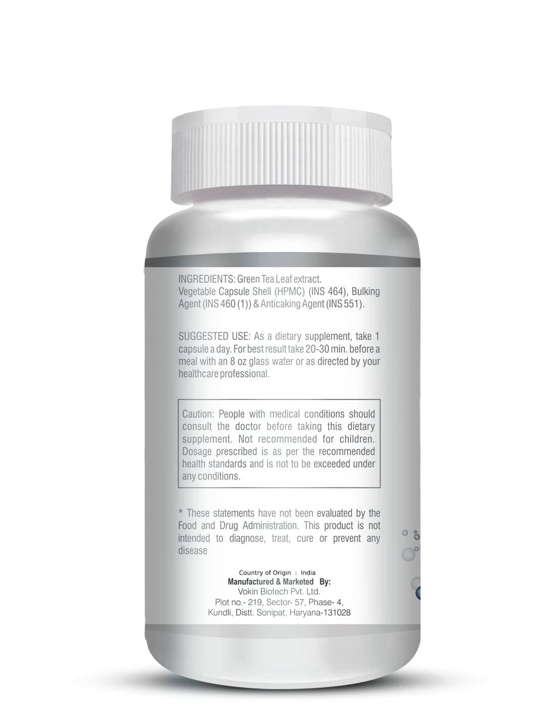 Vokin Biotech Green Tea Leaf Extract-90% Polyphenols & 45% EGCG– EGCG Supports Metabolism