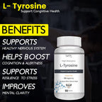 Vokin Biotech L-Tyrosine 500mg- Support Cognitive Health May Reduce Effect Of Stress & fatigue-