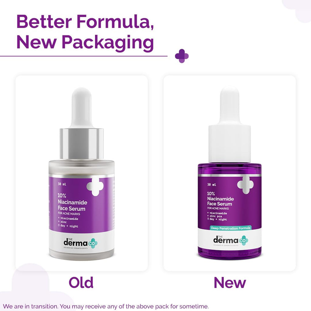 The Derma Co Niacinamide Serum dropper application