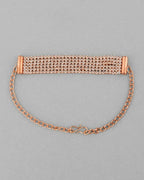 VOJ Gold Plated AD Studded Multi Layar Charm Bracelet - Distacart
