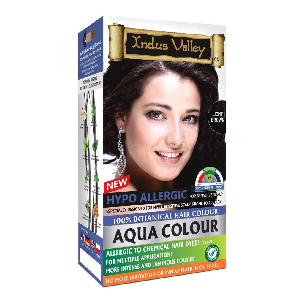 Indus Valley Aqua Hair Color Gray Coverage Hair Dye Allergy Free Organic Hair Color