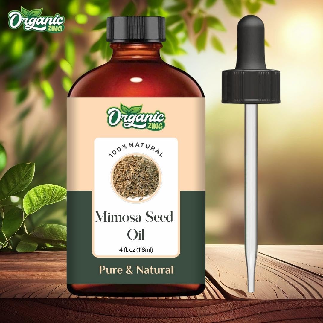 Organic Zing Mimosa Seed (Acacia dealbata) | Pure & Natural Essential Oil for Aroma & Diffusers, Skincare, Massage