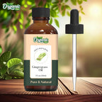 Organic Zing Gingergrass (Cymbopogon martinii) Oil | Pure & Natural Essential Oil for Skincare, Hair Care, Aroma and Diffusers