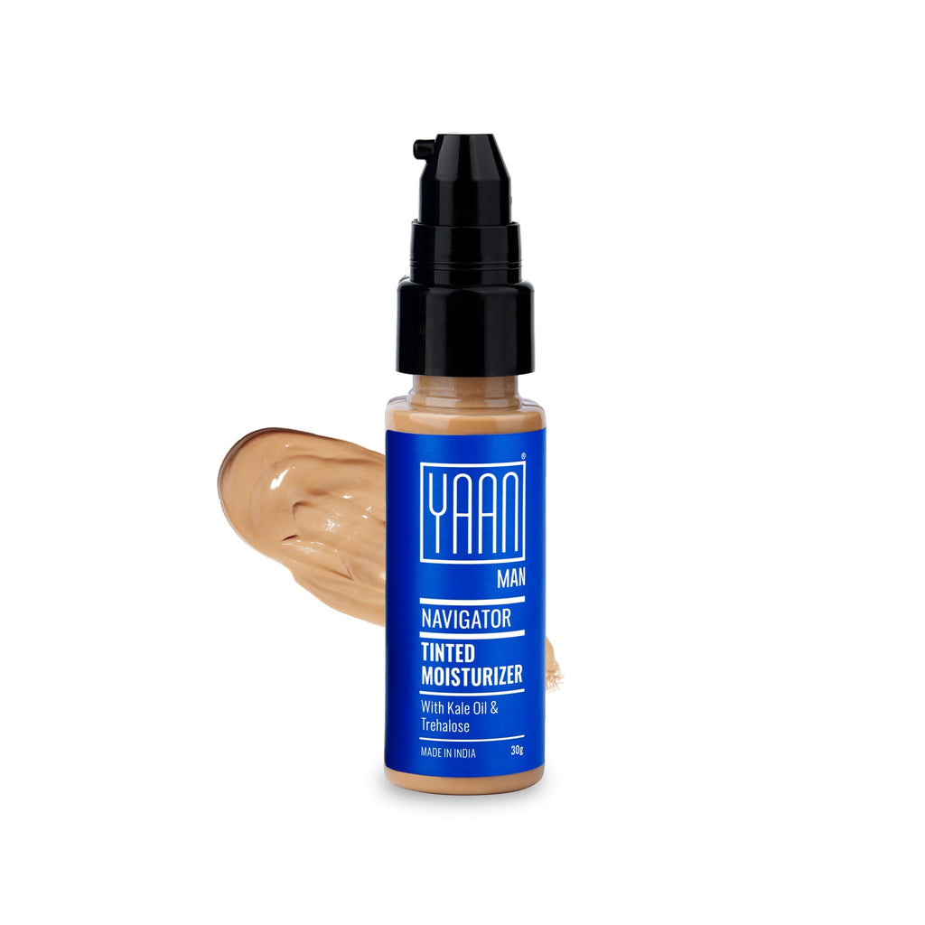 Yaan Man Tinted Navigator Moisturizer for Men With Kale Oil & Trehalose
