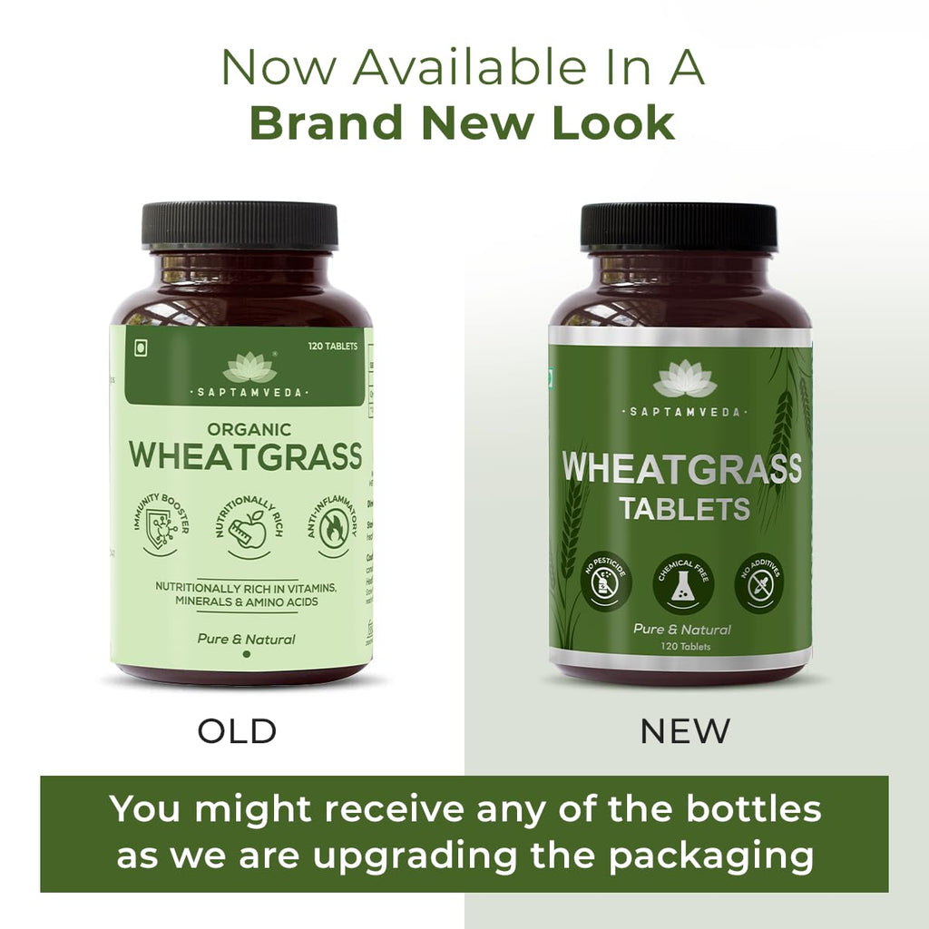 Saptamveda Organic Wheat Grass Tablets - Distacart
