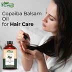 Organic Zing Copaiba Balsam (Copaifera officinalis) Oil | Pure & Natural Essential Oil for Skincare, Hair Care and Massage