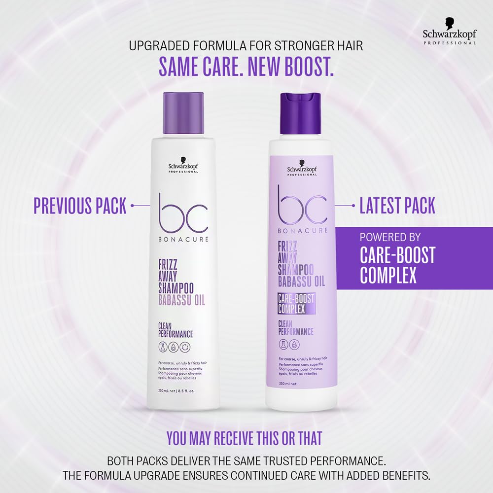 Schwarzkopf Professional Bonacure Frizz Away Shampoo With Babassu Oil