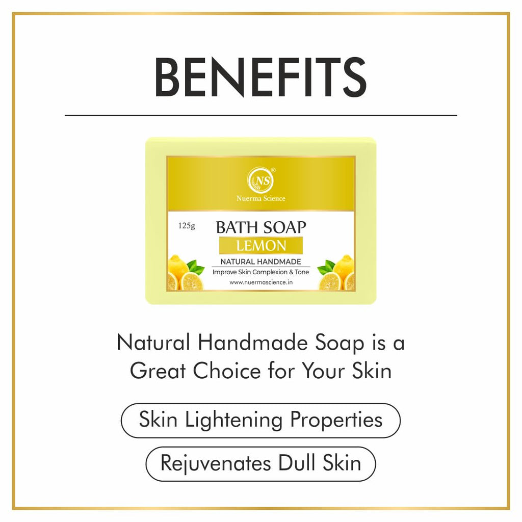 Nuerma Science Lemon Bath Soap | Improve Skin Complexion & Tone - Distacart