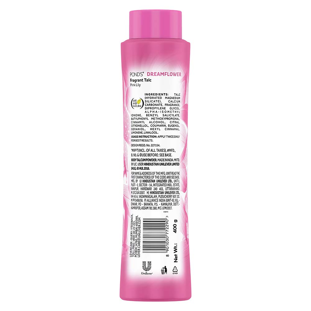 Ponds Dreamflower Fragrant Talc Powder, Pink Lilly - Distacart