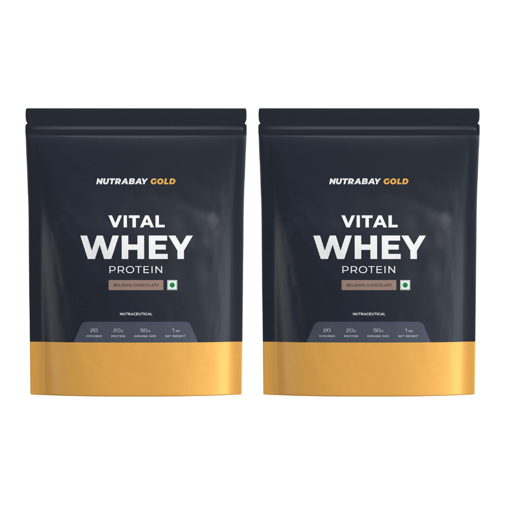 Nutrabay Gold Vital Whey Protein - Belgian Chocolate