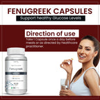 Vokin Biotech Fenugreek Seed Extract Supplement 500mg, Silymarin Extract 300mg Support Healthy Glucose Levels