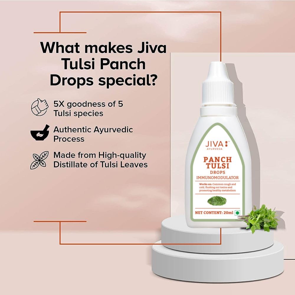 Jiva Ayurveda Tulsi Drops - Distacart