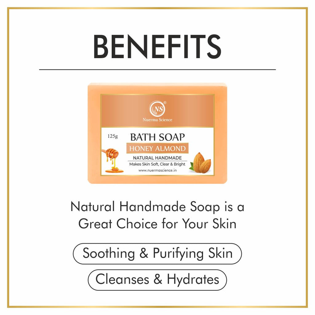 Nuerma Science Honey Almond Bath Soap | Nourishes & Softens Skin - Distacart