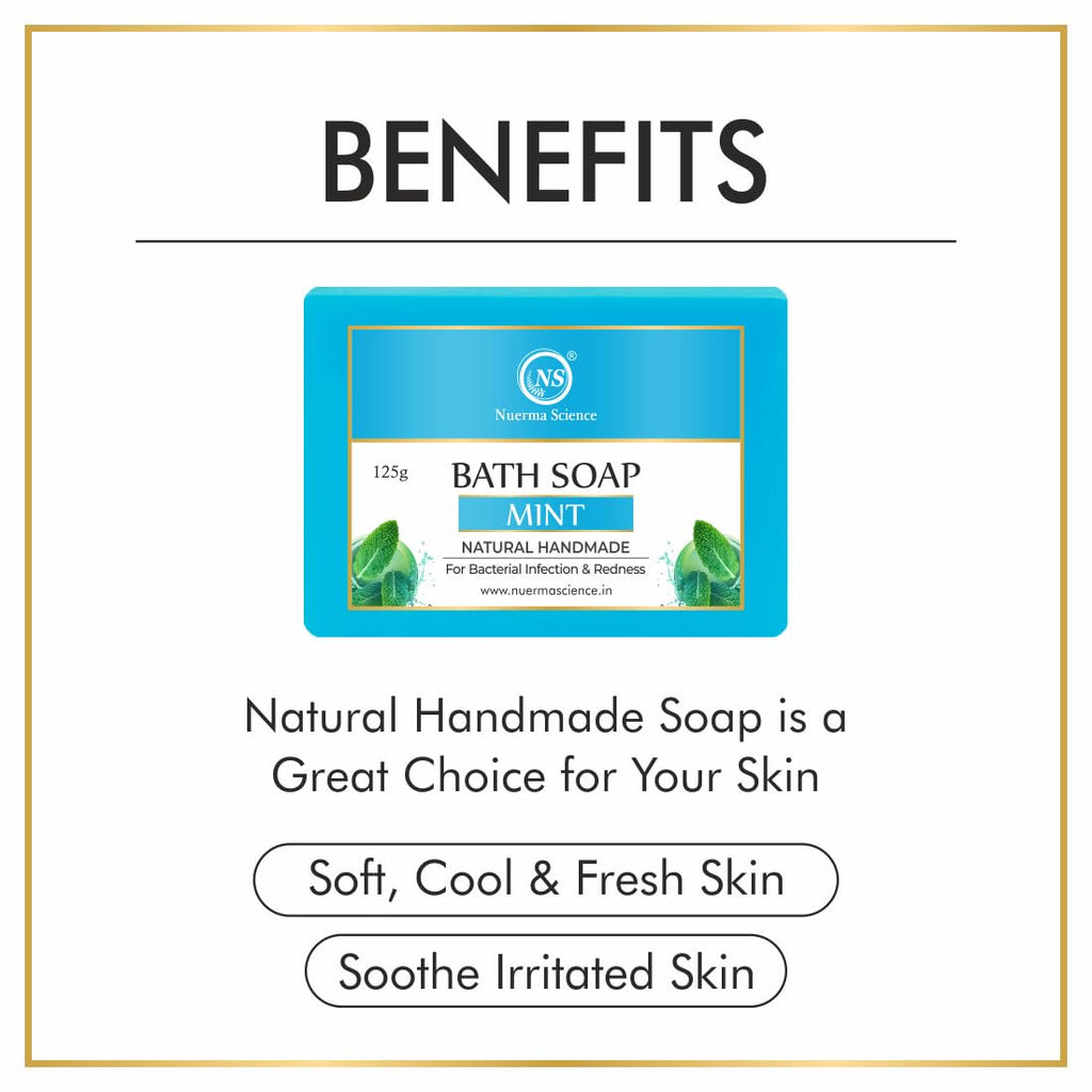 Nuerma Science Mint Bath Soap | For Bacterial Infection & Redness - Distacart